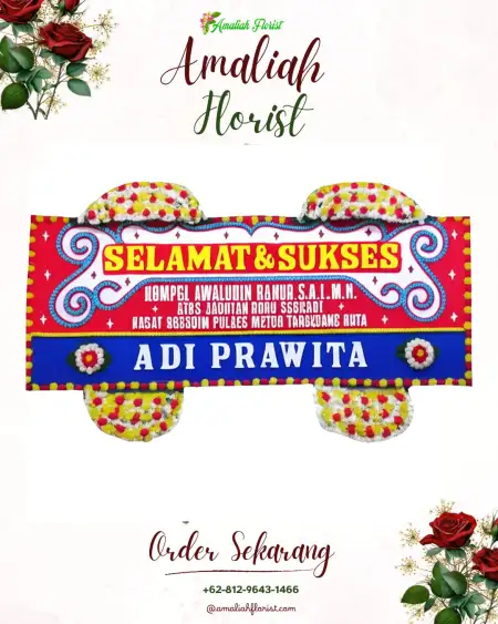 Papan Bunga Ucapan Selamat Pabeanudik